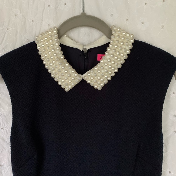 Betsy Johnson Navy Fit & Flare Dress - Picture 3 of 7